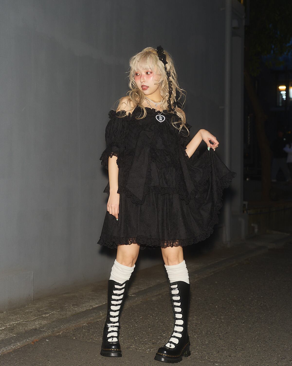 Starry⭐︎2wayレースリボンドレス | lilLilly official webstore
