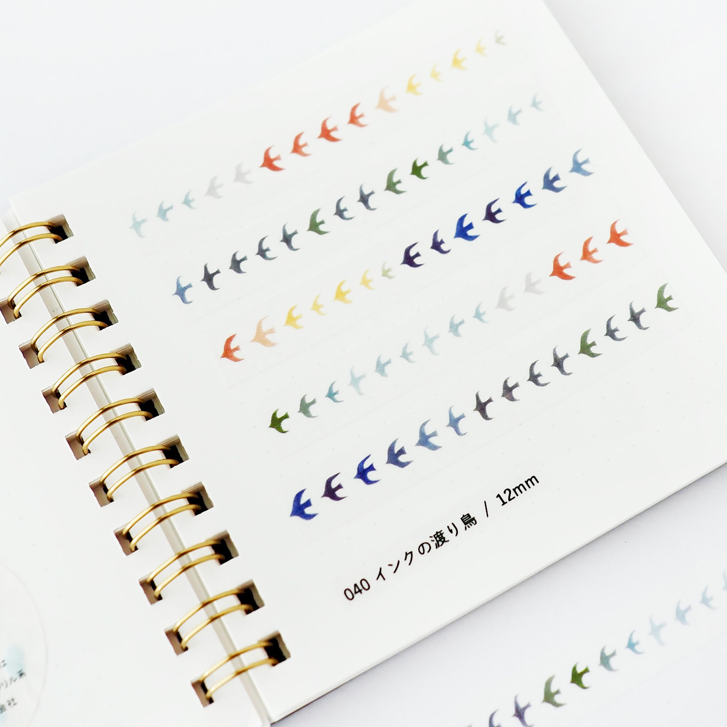 040 インクの渡り鳥 ｜12mm｜マスキングテープ | ASANEL