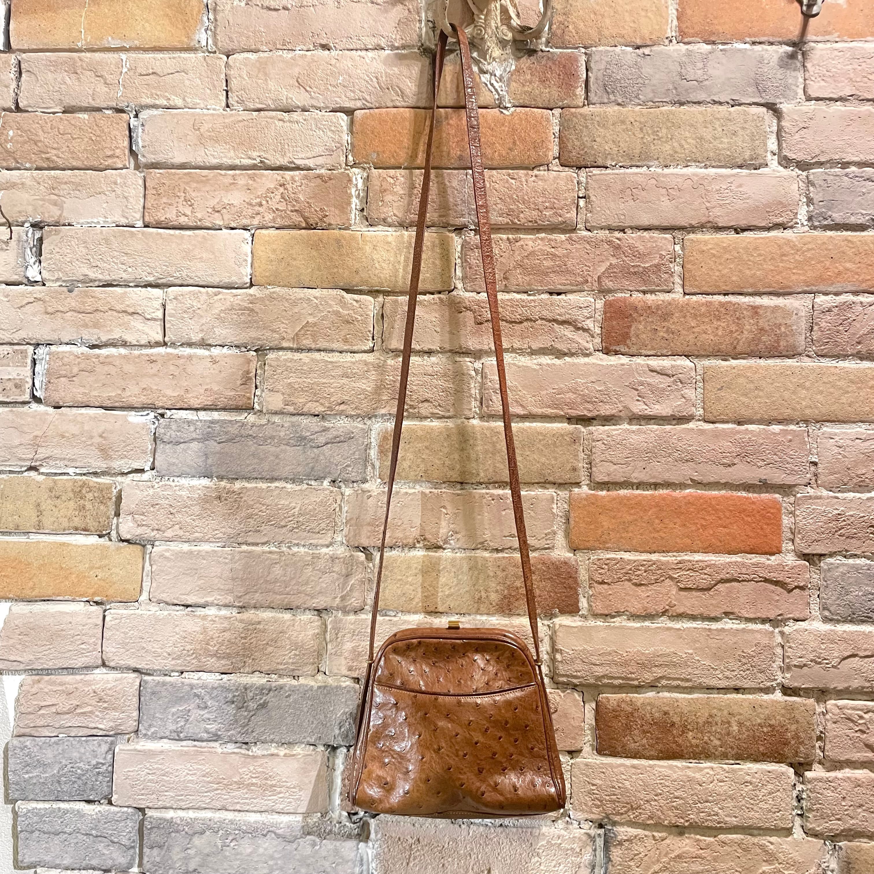 Les Sacs Fabienne ハンドバッグ オーストリッチ 皮革 a