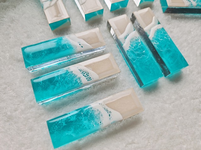 448.オーシャンレジンアート 箸置きorペーパーウェイト