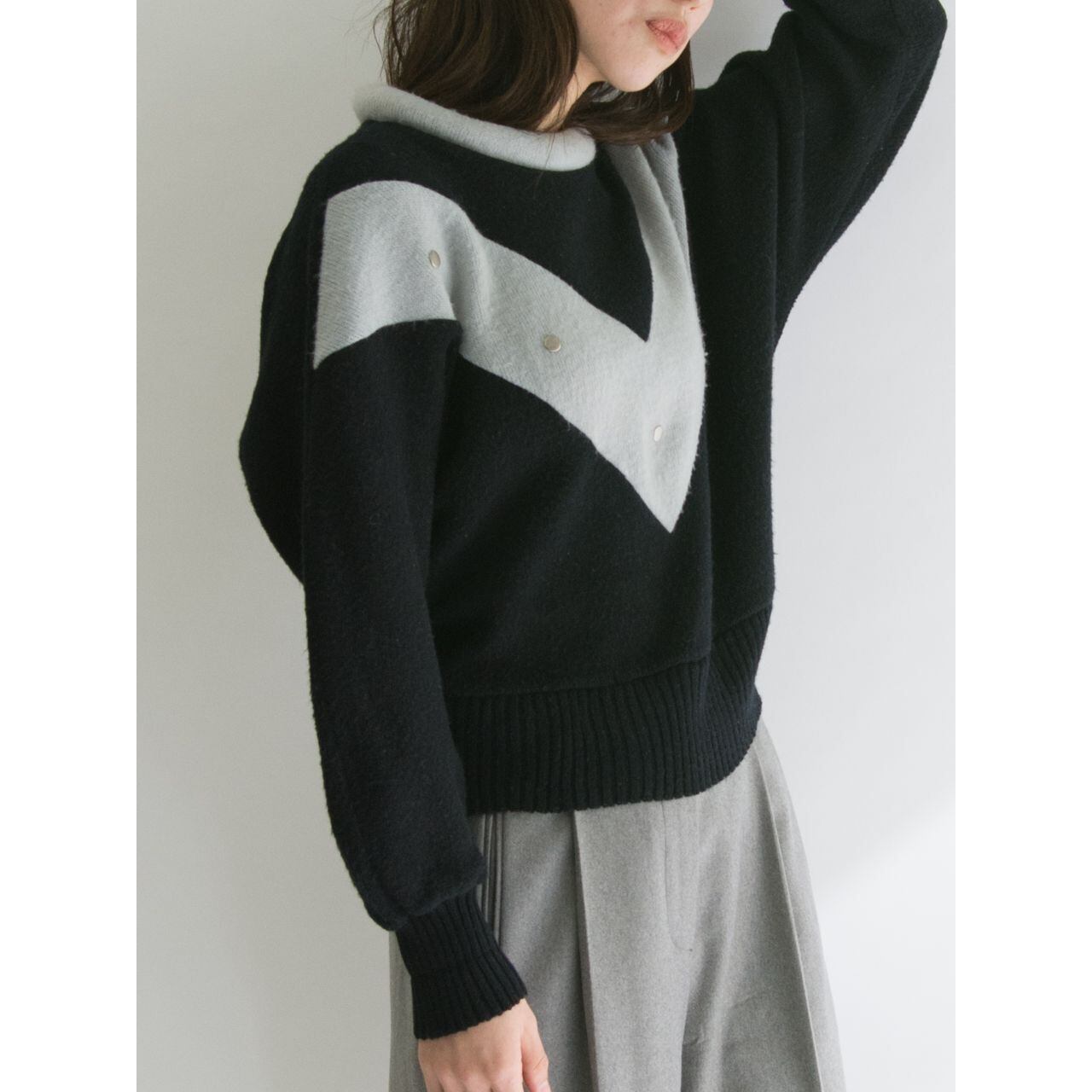 【Made in Germany】Roll neck knit pullover（ドイツ製 ロールネックニットプルオーバー）1d