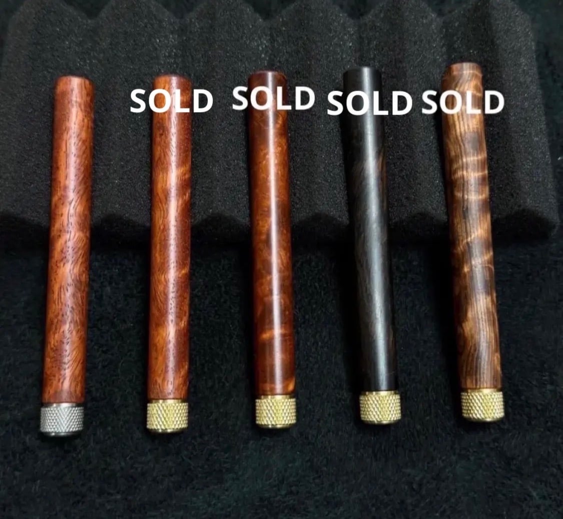 15黒柿木製芯ケース オリジナルキャップ 無塗装 | handwood
