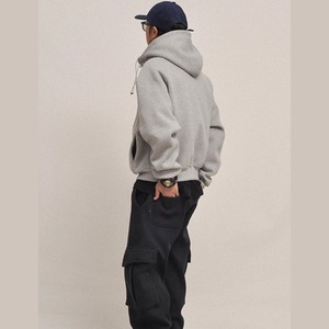 アシンメトリーZIPテックパーカー A2032