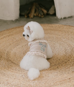 予約【malrang】maracon knit top (moca mousse)