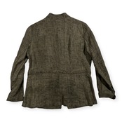 美品 ZYGA Lin’n Laundry リネン100% ズィガ ラン ランドリー ジャケット サイズ40/M /カーキ系/レディース/リトアニアリネン