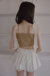 Double lace skirt pants