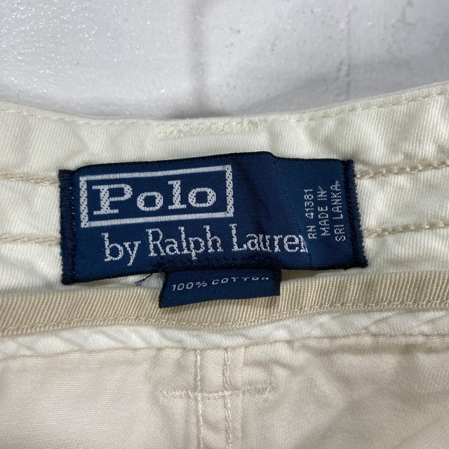 90s Ralph Lauren カーゴショーツ　ショートパンツ　ホワイトW36