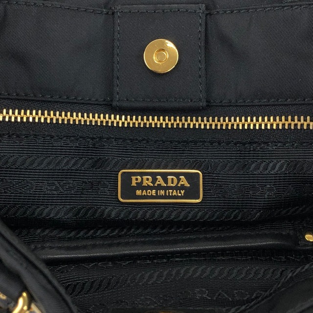 PRADA プラダ ハンドバッグ ブラック ロゴ ナイロン フロントバックル 2way vintage ヴィンテージ オールド rm4ygr