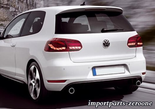 VW ゴルフ6 2008-2013 流れるウインカー LED テールランプ MK6 レッド or スモーク -NI-1017