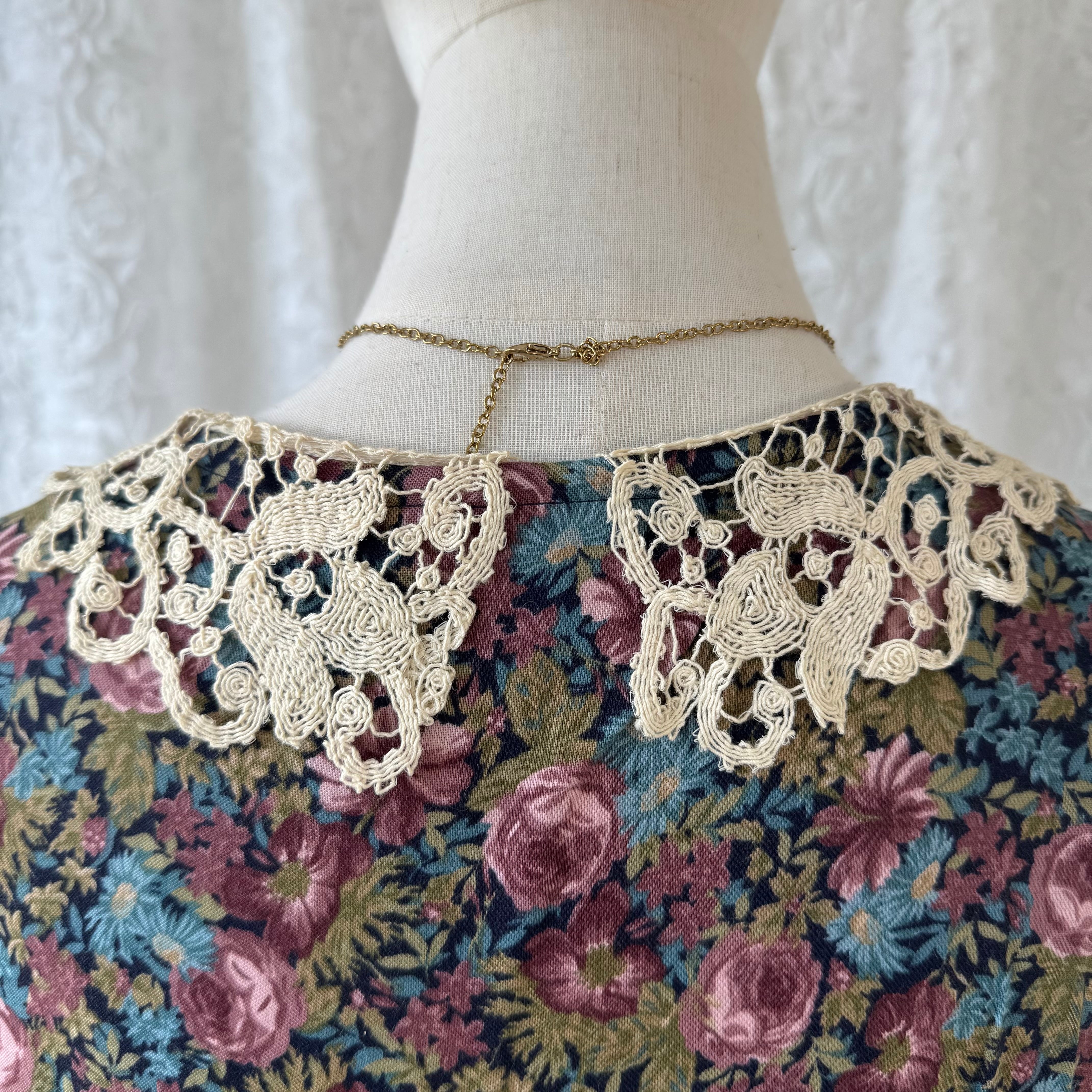 希少Laura Ashley ローラアシュレイ 英国製ヴィンテージ花柄ワンピース