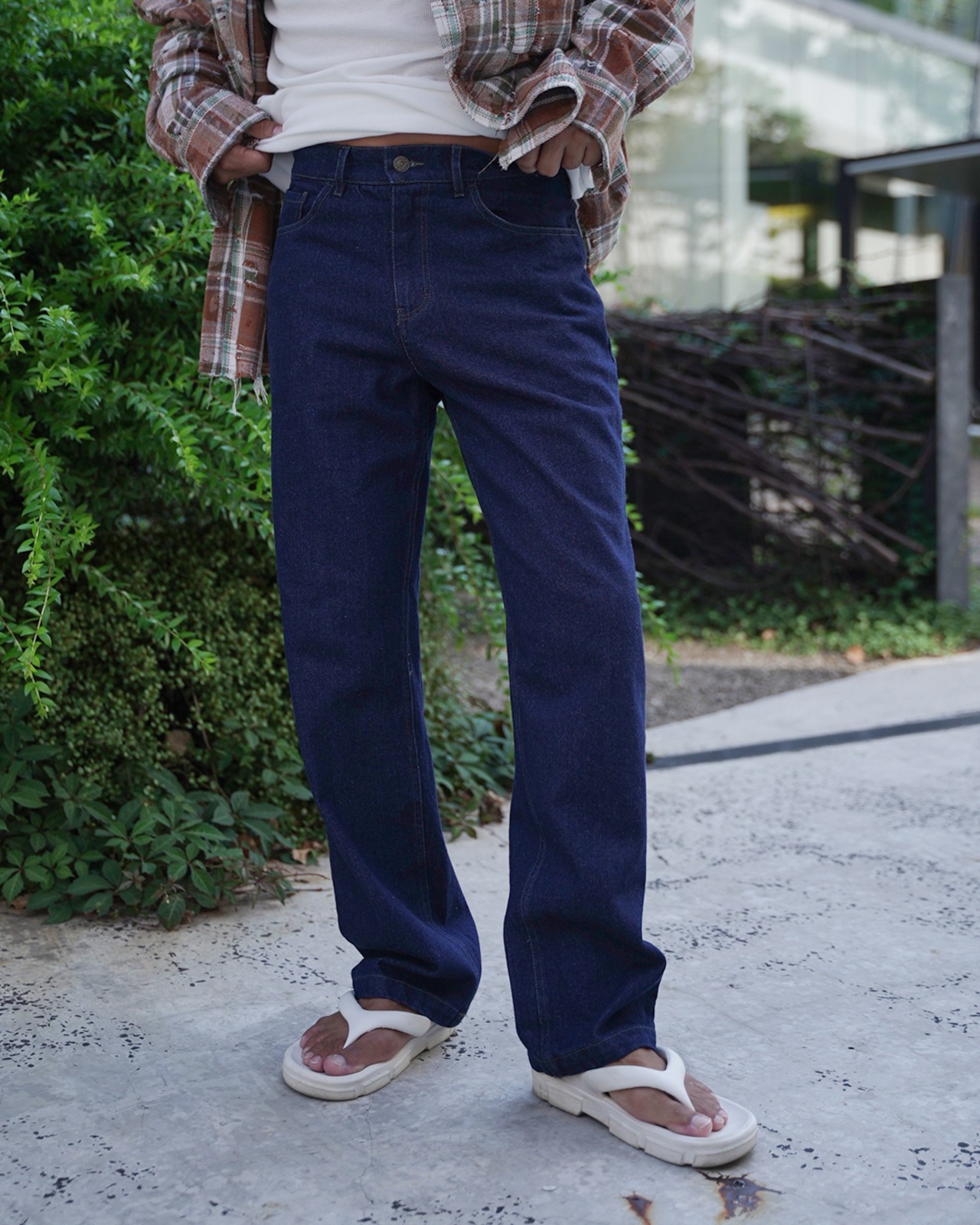 【#Re:room】ONE WASH STRAIGHT DENIM PANTS［REP303］
