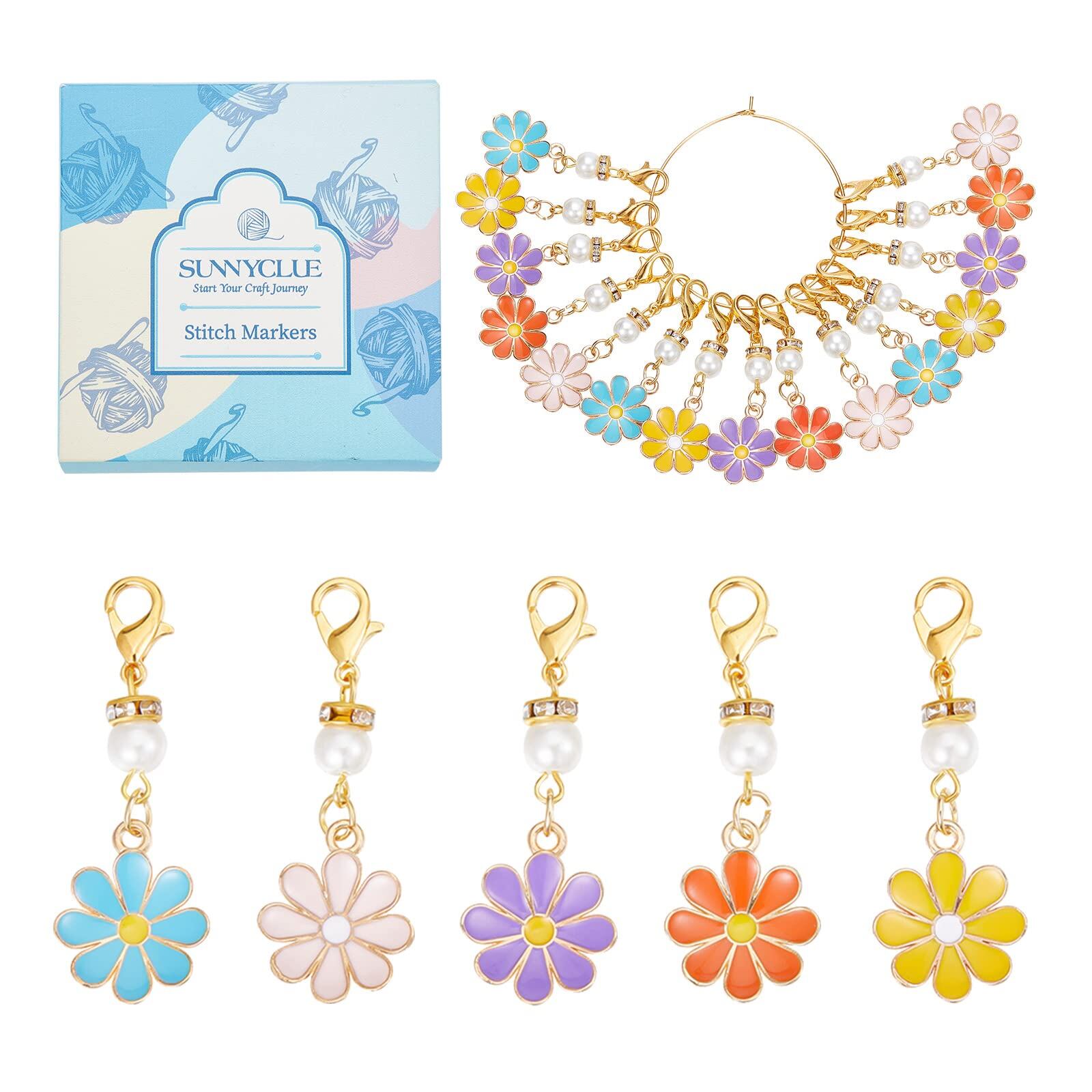 SUNNYCLUE 花の便り 1箱30個 ランダム色 桜 ステッチ マーカー