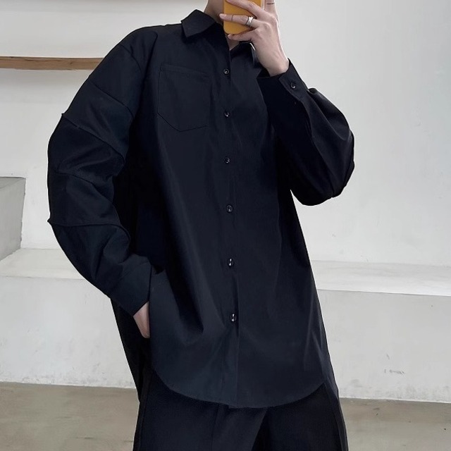 オーバーサイズベーシックシャツ 2color MTO0519