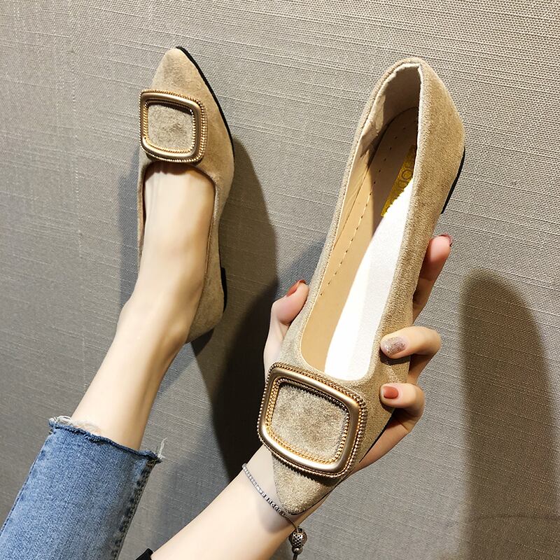 シングルレディースオータムスタイルバックル 靴 シューズ 秋物 スクウェア 部族の婦人靴1041224