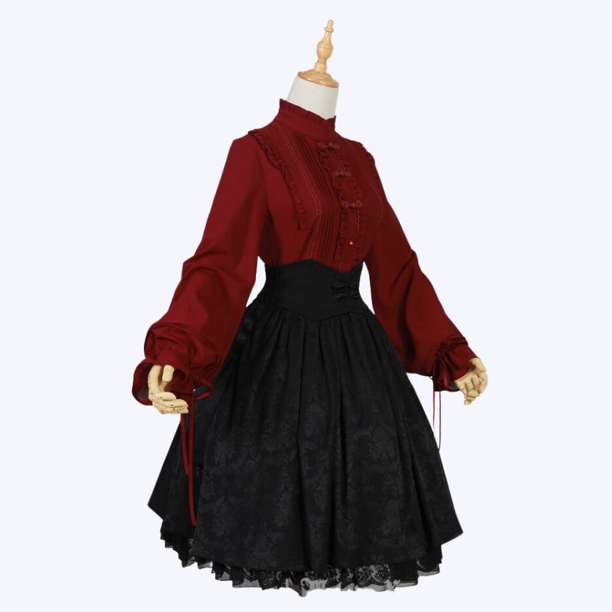 ゴスロリ通販 With U ゴシック ロリィタ チャイナ風 スカート 高級