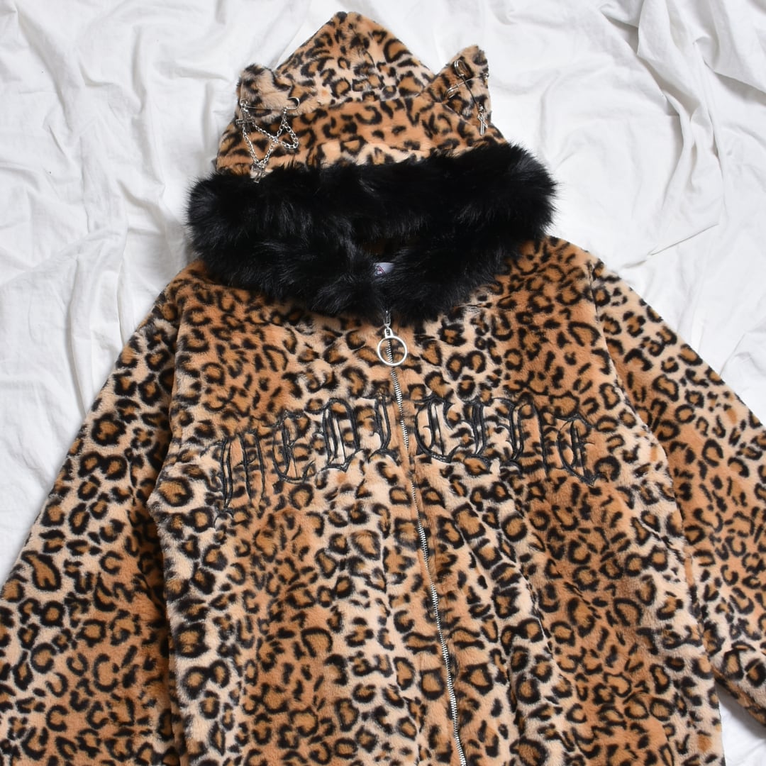 ヒョウ柄ネコ耳ロゴファー☆BIGブルゾン | VOLCAN&APHRODITE