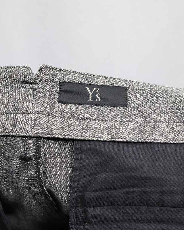 【Y's】hem shaped silhouette pants