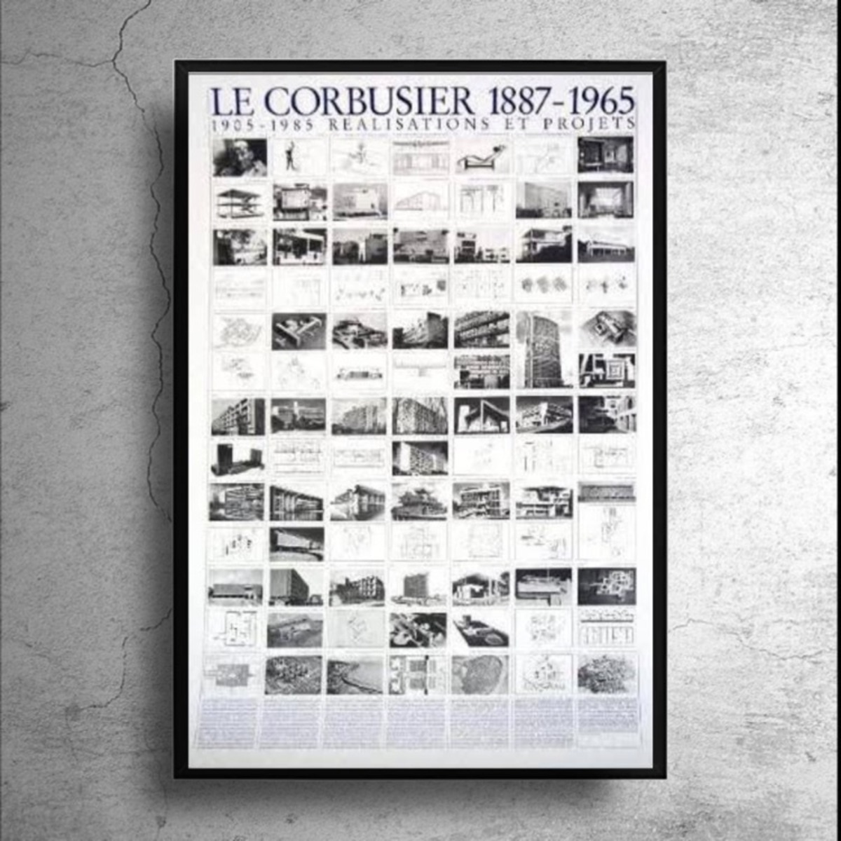 建築家『ル・コルビュジエ Le Corbusier』建築作品ポスター | 特殊 