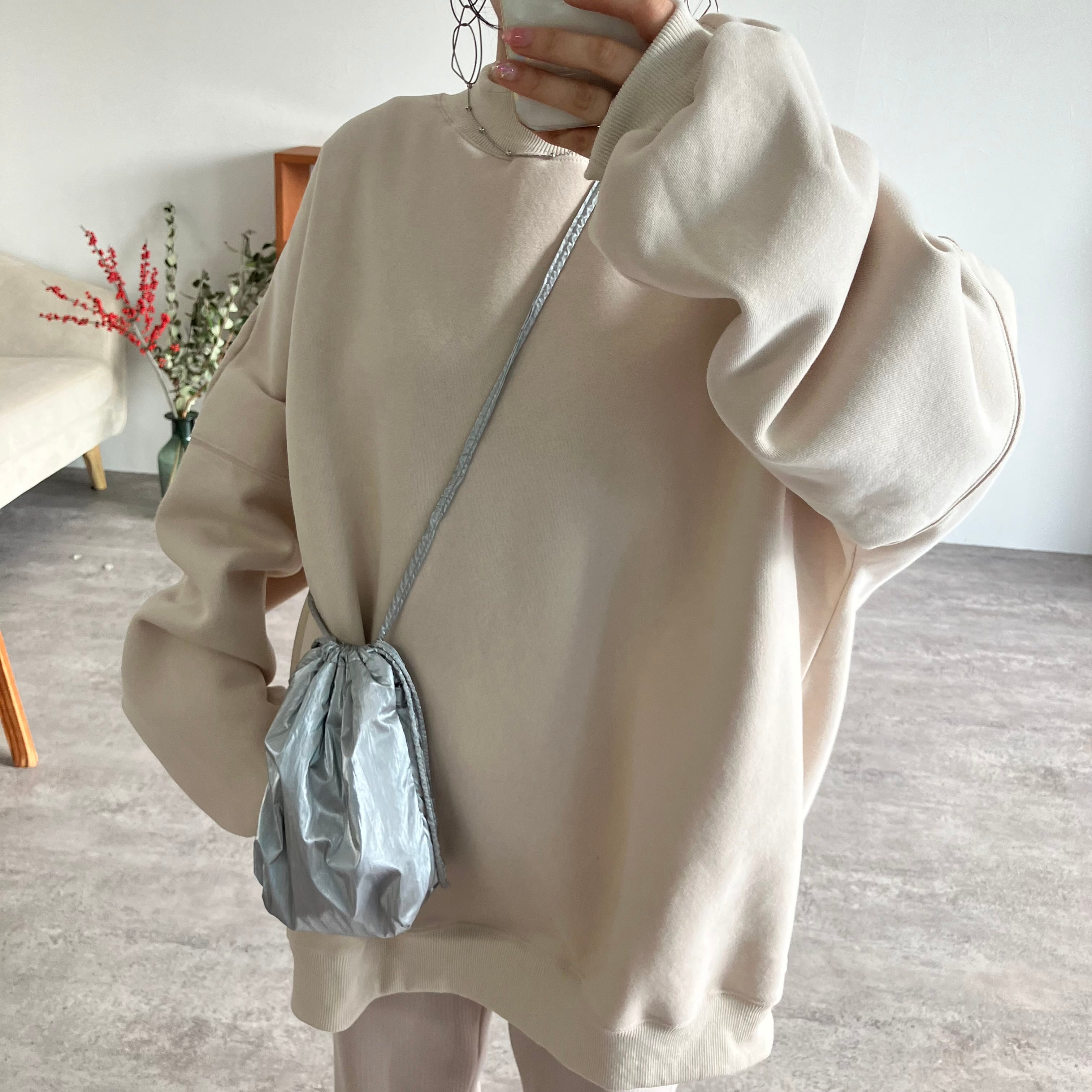 オーバーサイズ裏起毛スウェット【R24202-s】宅配便送料無料/宅配便