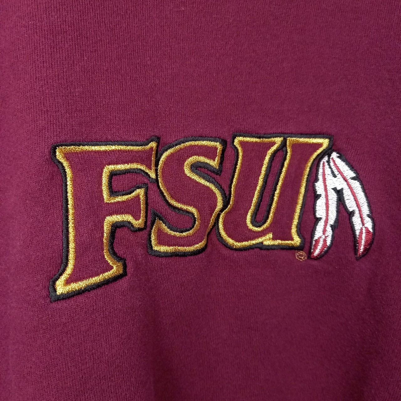 90s　アメリカ製　ラッセル　スウェット　カレッジ　刺繍　ボルドー　XXL