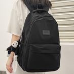 バックパック レディース リュック 春夏 秋冬 春 夏 秋 冬 黒 バッグ 大容量 リュックサック かばん ロゴ 大きめ 学校リュック 部活 合宿 旅行 通学 学校バッグ 高校生 中学生 男の子 女の子 A4 B4 シンプル バッグパック バック ロゴ ブラック アイボリー ライトグリーン ライトパープル ライトブルー バッグパック 学校 カレッジコーデ カジュアル デイリー お出かけ K-B0037