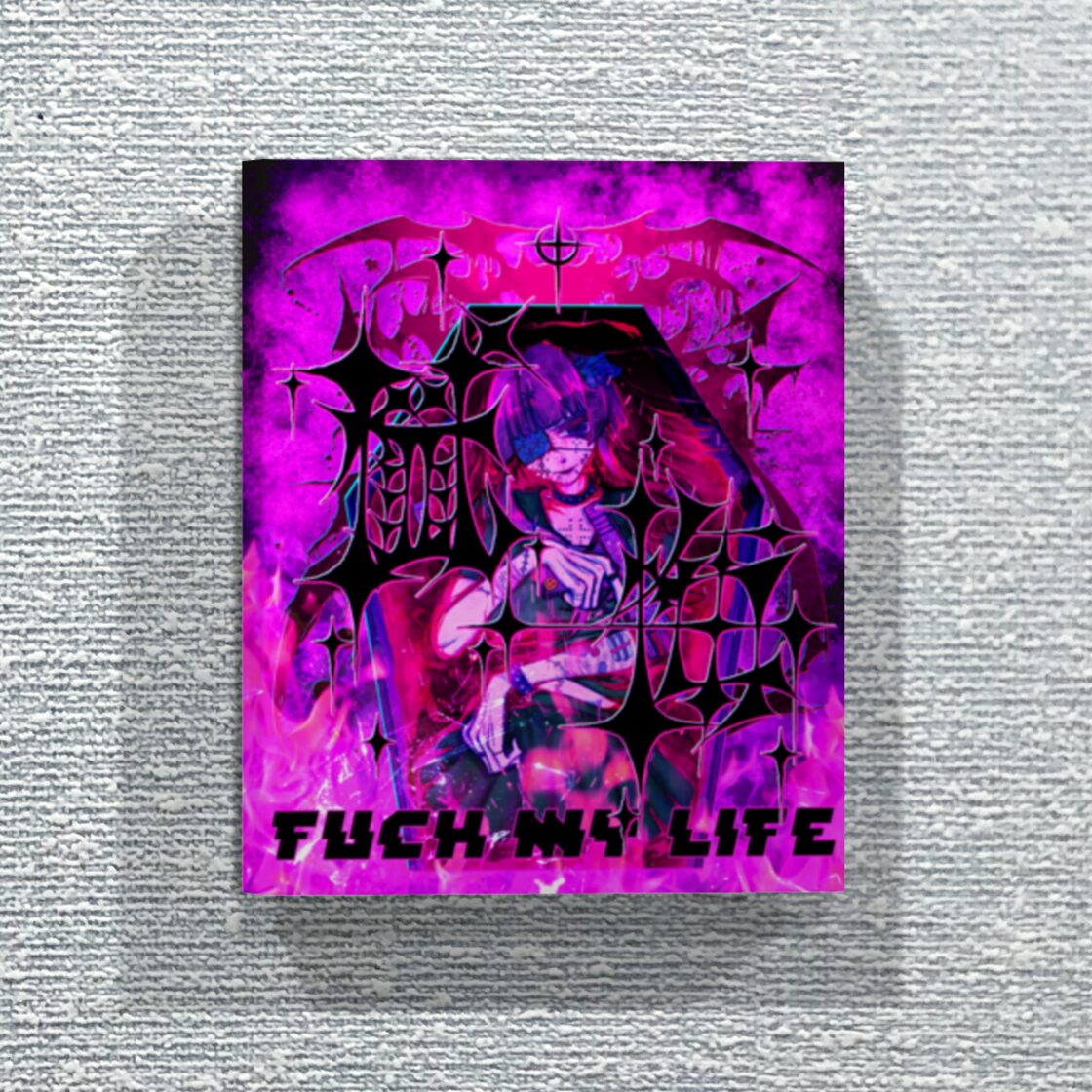 懺悔弐」 ファブリックパネル キャンバス パネル アート イラスト