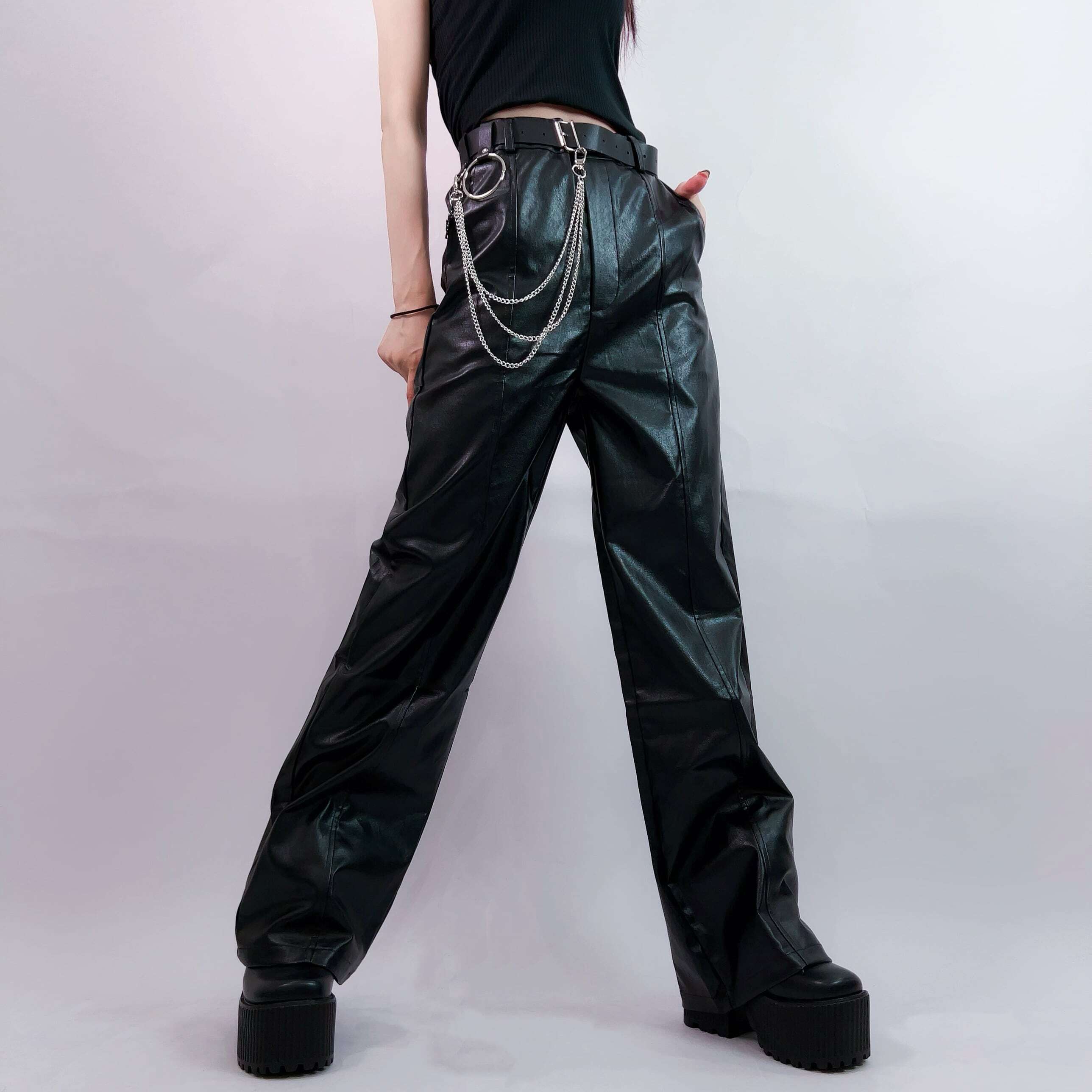 Mサイズ FCRB 23SS SYNTHETIC LEATHER PANTS-