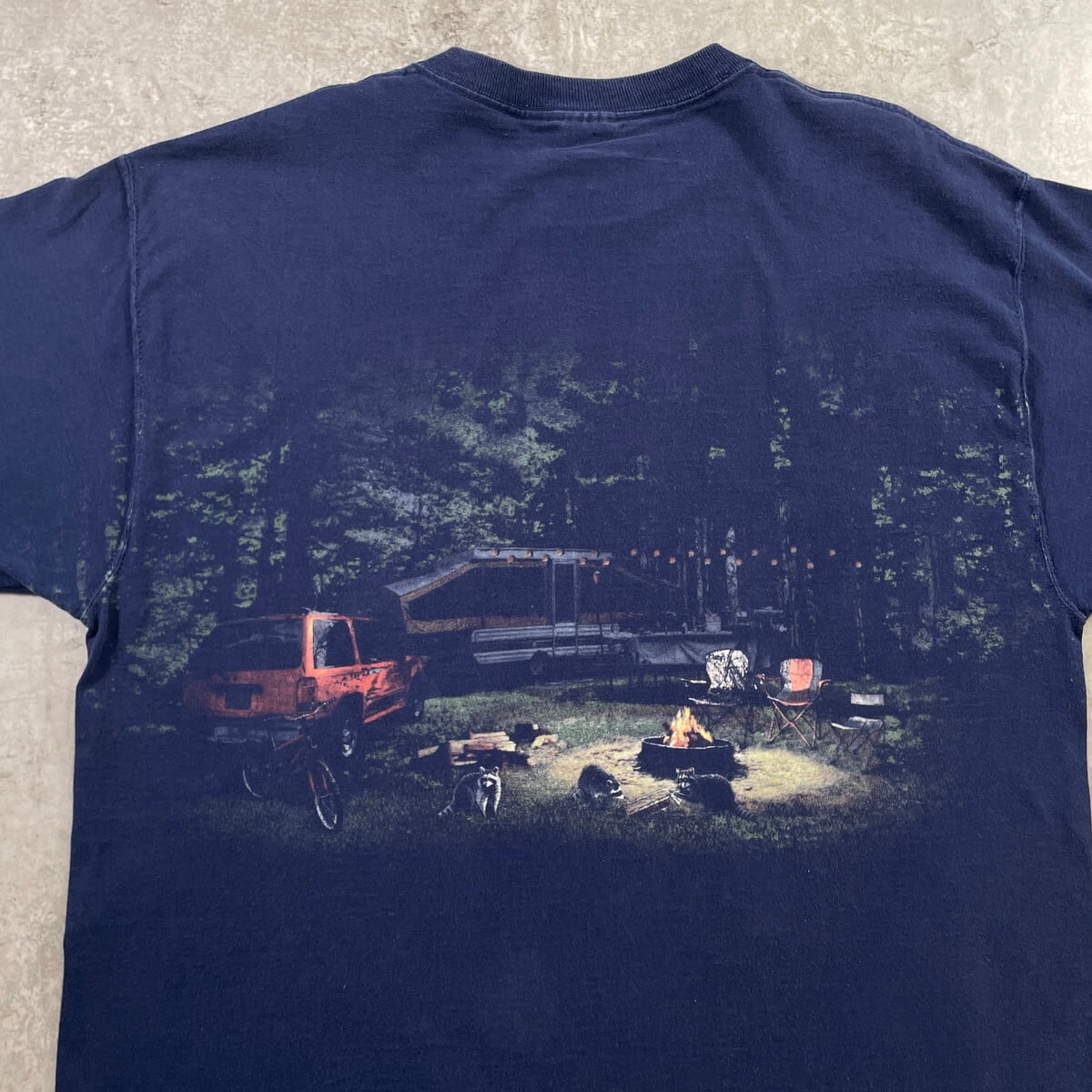 00年代 HIDDEM VALLEY RV RESORT キャンプ プリントTシャツ メンズXL