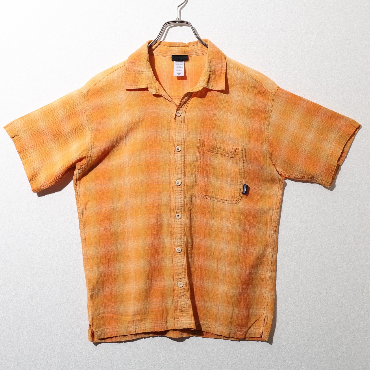 美品 M 08年 オンブレ モロッコ製 A/C Yarn Dye Shirt Patagonia ACシャツ ヤーンダイ パタゴニア