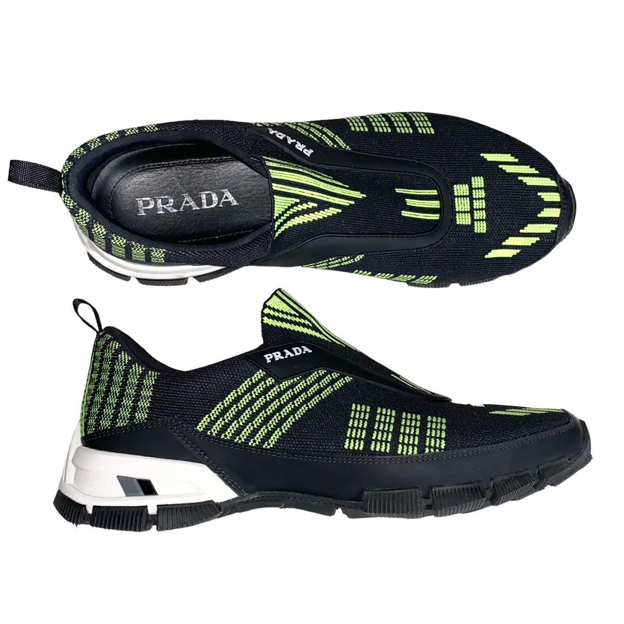 PRADA technical fabric slip on shoes
