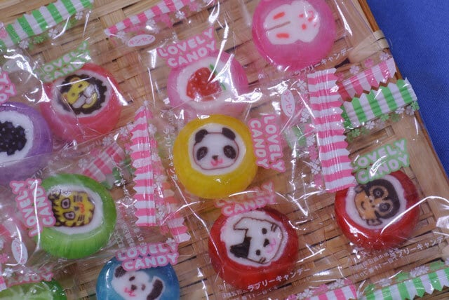 新規格】ラブリー飴1kg｜個包装の細工飴／フルーツ柄、どうぶつ柄の