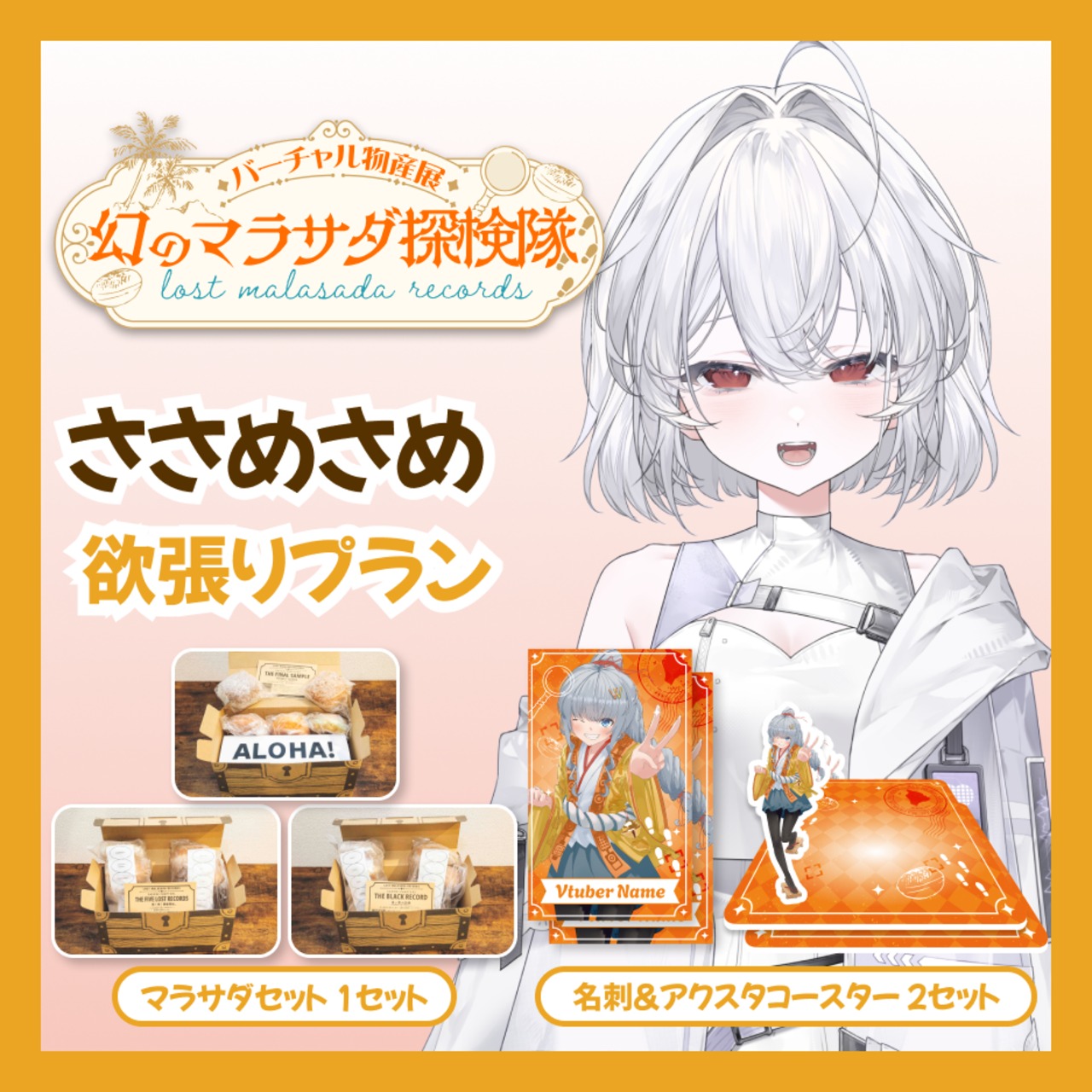 【欲張りプラン】【ささめさめ】バーチャル物産展 LOST MALASADA RECORDS ~幻のマラサダ探検隊~