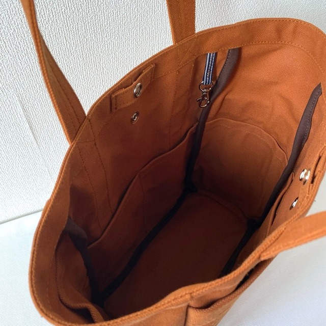 【全8色】「ボックストート」たて型通勤／アルマダ8号帆布【受注制作】