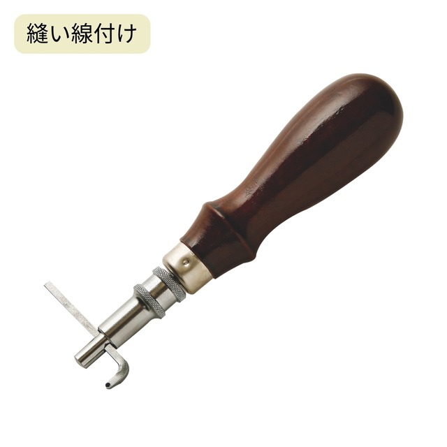 クラフト社 ステッチンググルーバー / 135×45mm / 縫い穴の目安になる溝を掘る 太い糸に / レザークラフト 手縫い