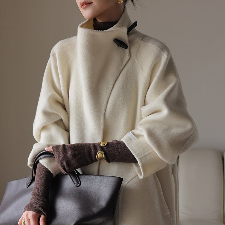 トグルボタン留め スタンドカラー デザインコート 1col H10582