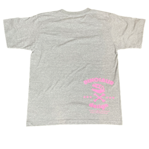 ロゴTシャツ【Gray×pink】