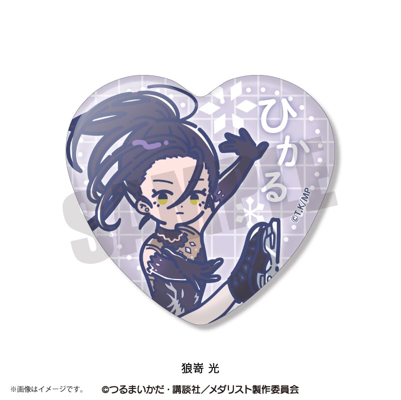 アニメ『メダリスト』 れとぽぷ ハート型缶バッジ BOX 全6種