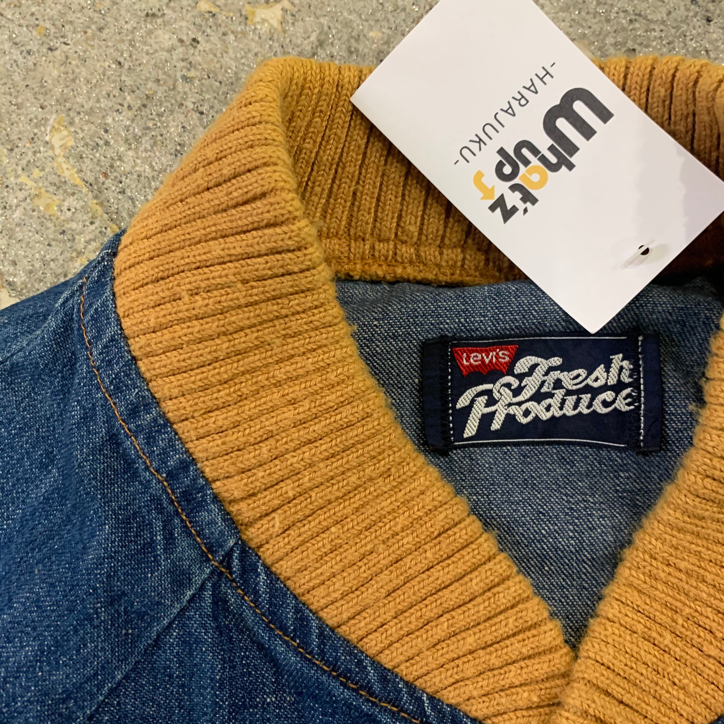 70s Levis fresh produce snap denim jacket | What'z up