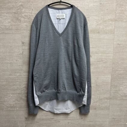 maison margiela メゾンマルジェラ 20SS SPLICED KNIT ニット sizeM