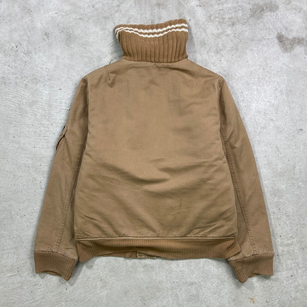 トミー ヒルフィガー メンズ XXLキャメル色 中綿入りジャケット ボア取 