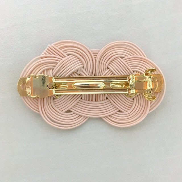 素敵なおめかし 水引バレッタ（ローズピンク） | 紙単衣 - kamihitoe