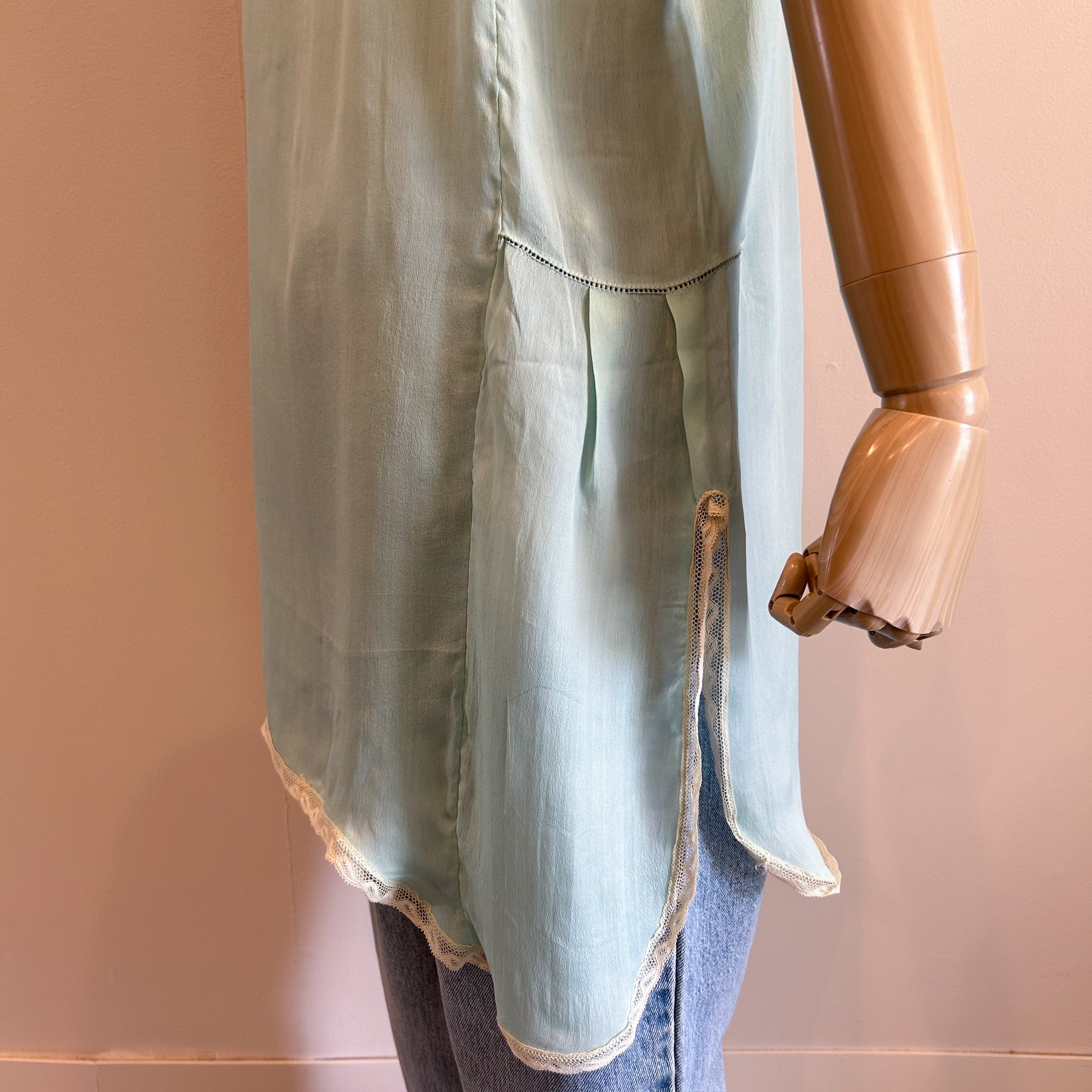 20's ヴィンテージ シルク レース キャミソール | Monique