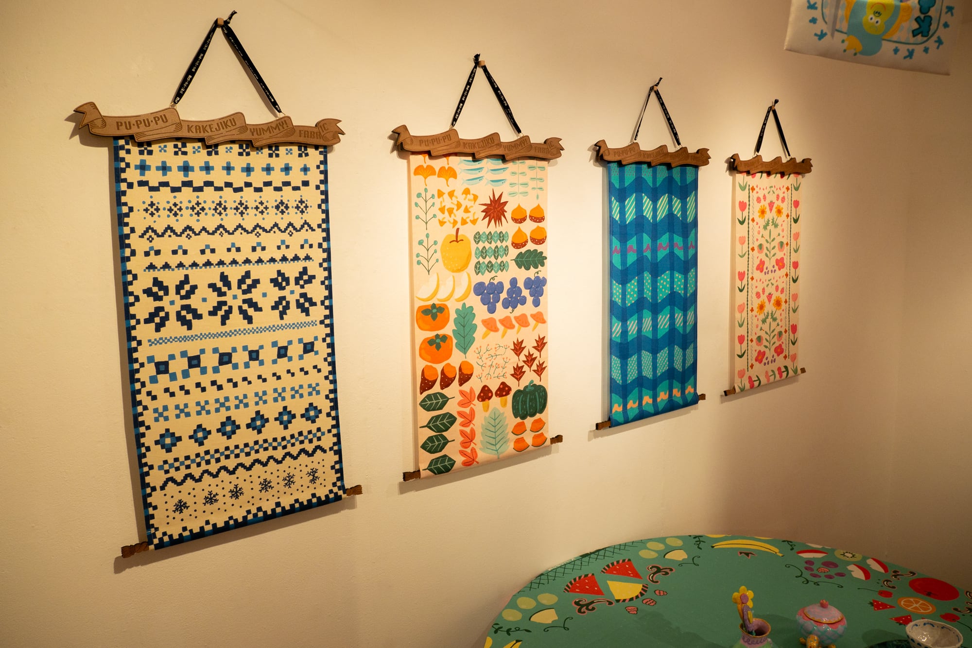 大神 10周年 吉村健一郎×島崎麻里 春夏秋冬手ぬぐい掛け軸 イー