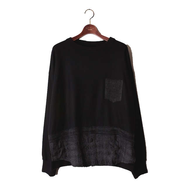 Needle Pull Over Tops  -black <LSD-AI3T4>