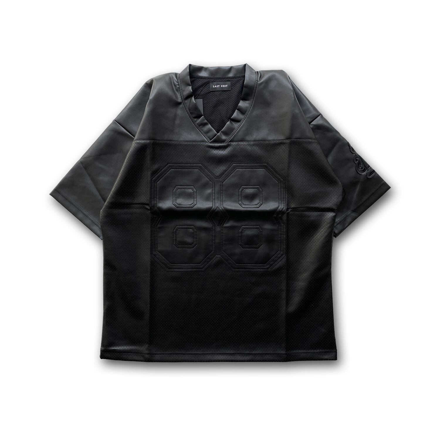 bark着用】LAST NEST なりすまし LEATHER HOCKEY JERSEY