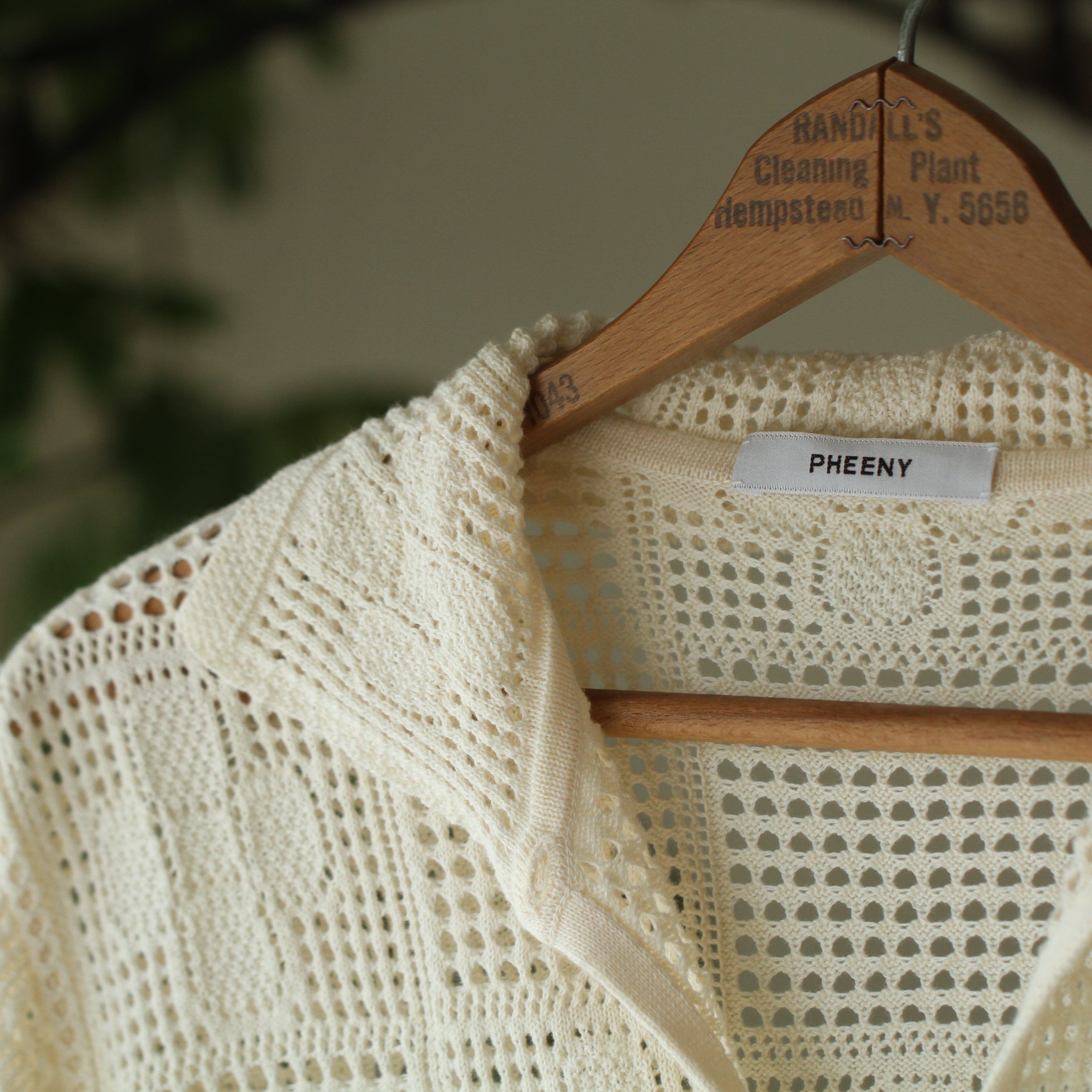 【PHEENY】Cotton Lace Stitch Cardigan PHEENY Cotton lace stitch cardigan | Terminal