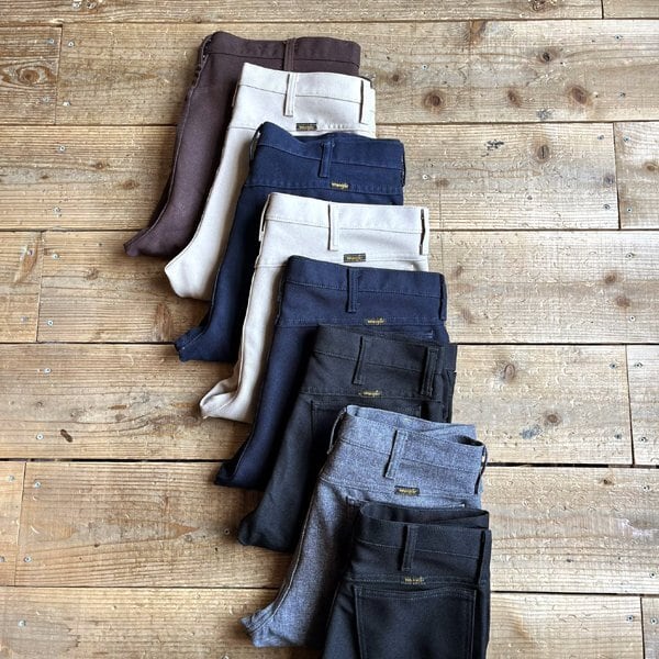 デッドストック ヴィンテージ 90s ラングラー 黒 USA製 スタプレ パンツ 90年代 90s ラングラー アメリカ製 スタープレスト スタプレ 黒