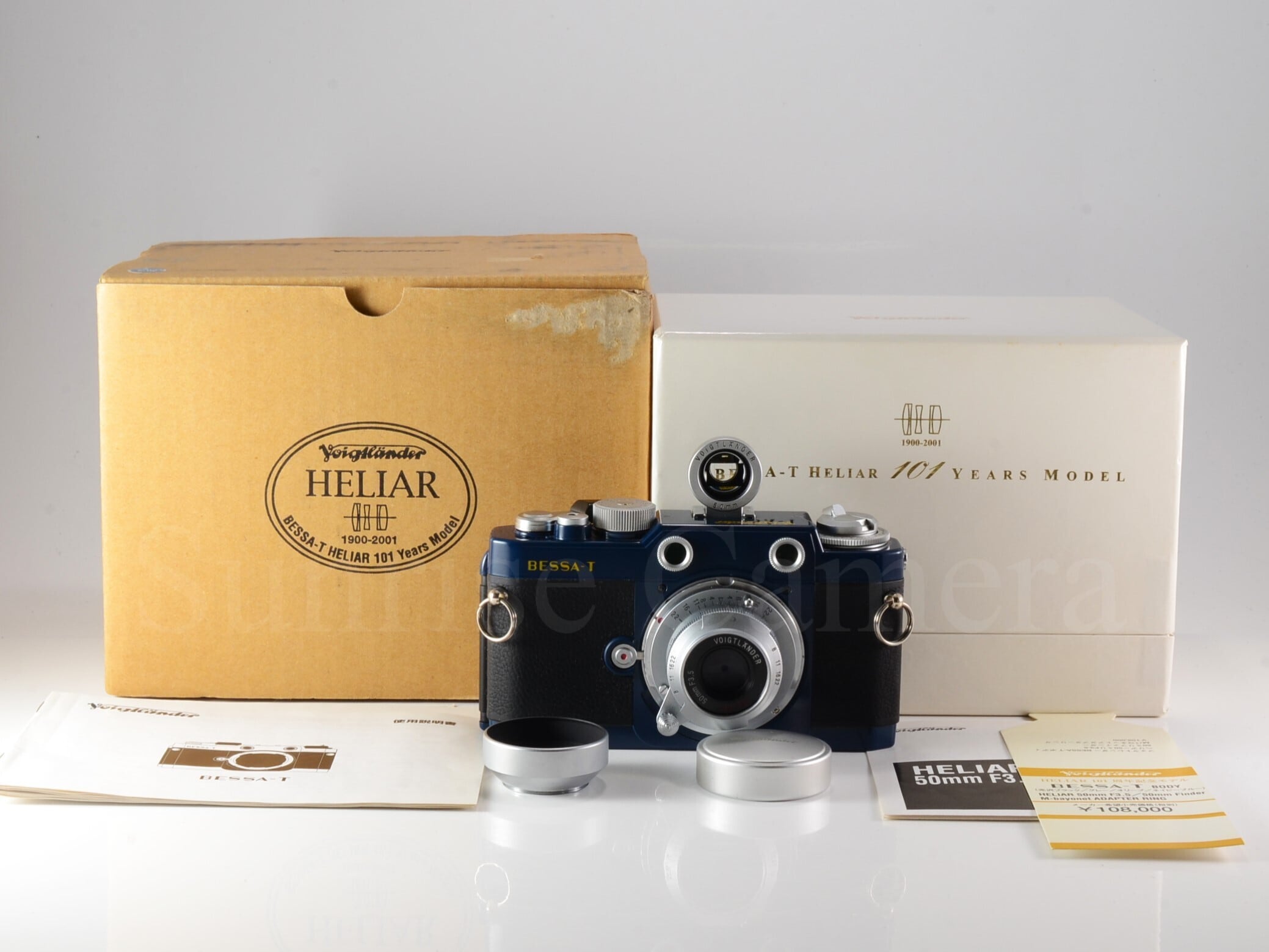 中古】Voigtlander BESSA T HELIAR 101周年記念 ネイビーブルー 元箱付