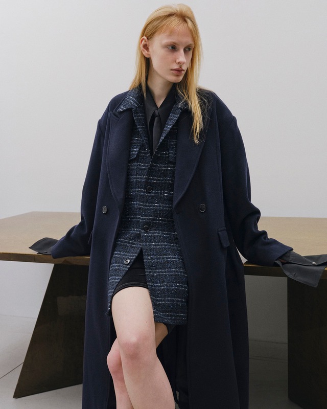 Juha  -SOFT CHARME CHESTER COAT- / 10240101 / ユハ ソフト シャルム チェスターコート
