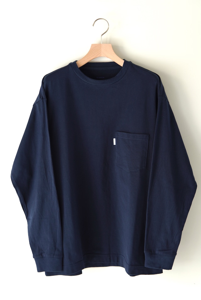 S H / POCKET LONG SLEEVE T-SHIRT - Men's - NAVY/ L